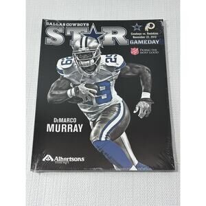Sealed 2012 Demarco Murray #29 Dallas Cowboys vs Redskins‎ Magazine Program